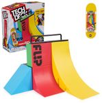 Tech Deck, Competition Wall 2.0 X-Connect Park Creator, Customisable and Buildable Ramp Set with Exclusive Fingerboard, Kids’ Toy for Boys and Girls Aged 6 and up