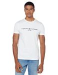TOMMY HILFIGER - Men's off-white essential logo T-Shirt - Size L
