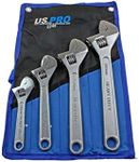 US PRO Tools 4pc Adjustable Wrench/Shifting Spanner Set 6" 8" 10" 12" Chrome Finish 2249