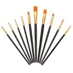 ILantule Paint Brushes Set,10 PCS Professional Painting Brushes,Artists Paint Brushes,Brushes for Acrylic Painting,for Artists, Adults & Kids