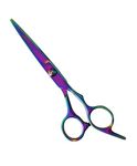 Kvitoe Professional Hair Cutting Scissor Stainless Steel Salon Barber Scissor Hair Cut Scissors (Hair Cutting Scissor Rainbow)