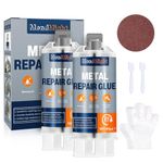 MendMight 160g Metal Glue Heavy Duty, Two Part Epoxy Glue Liquid Metal Strong Adhesive Filler, Epoxy Resin glue for metal, Stainless Steel, Aluminum Alloy, Plastic,DIY Crafts & Industrial Repairs