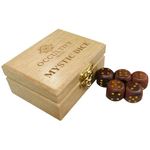 Mystic Dice for Dice Reading | Astrology | Games | Wooden Dice - Sheesham | Metal Brass Digits Handmade with Wooden Case & Carry Pouch