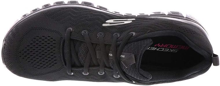 Skechers Women’s Graceful Sneaker, Black – Size 5 UK