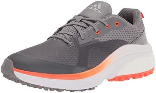 adidas Men's Solarmotion Spikeless Golf Shoes, Grey Three/Footwear White/Impact Orange, 10.5