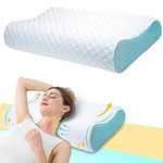 Timebox Memory Foam Pillow for Neck and Shoulder Pain, Orthopedic Neck Support Pillow for Sleeping, Cervical Ergonomic Pillow for Side/Back/Stomach Sleeper, Breathable Anti Snore Pillows Wider Size…