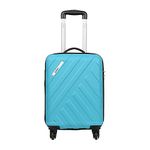 SAFARI RAY 55 Cms Cabin Trolley Bag Hard Case Polycarbonate 4 Wheels 360 Degree Wheeling System Luggage, Trolley Bags For Travel, Suitcase For Travel, Cyan