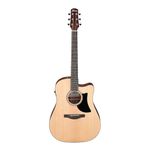 Ibanez AAD50CE-LG 6-String Electro Acoustic Guitar, Natural Low Gloss