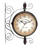 Vintage Double Sided Wall Clock Ind