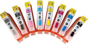 UP CLI-42 Refillable Ink Cartridge Compatible for Canon Pro100 Pro-100 CISS CIS CLI-42 Empty 1set 8pcs with auto Reset chip