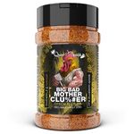 BBQ Rub for Chicken by Quasi & Squatch - Big Bad Mother Clu%#er (Smokey Pineapple & Mango BBQ) Barbecue Dry Rub Meat Seasoning and Spices for Poultry | Perfect Char Grill Chicken | Large Jar 220g