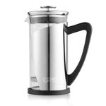 iGRiD French Press Coffee and Tea Maker 1000ml with 4 Level Superior Filtration, Stainless Steel Coffee maker