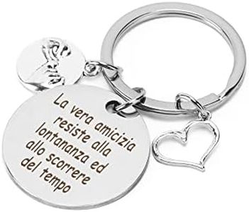 Hoosmoon Idee Regalo Portachiavi per Migliore Amica Compleanno Speciale Collega, Originale, per Amicizia Donna Laurea Sorella