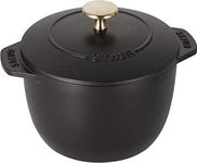 Staub La Cocotte de GOHAN 40509-653 Black Small 4.7 inches (12 cm) Rice Pot, 1 Piece, Cast Iron Pot, Rice Cooker, Japanese Authentic Sale