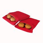 (2 Pack) Microwave Potato Cooker Bag- Potato Express Pouch, Perfect Potatoes Just in 4 Minutes!