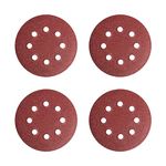 KHADIJA 5-Inches Round Sanding Disc Hook and Loop Sand Paper in Bulk for Orbital Sander (220 GRIT, 25)