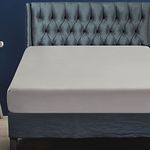 Home Beyond & HB design - Fitted Sheet, Ultra Soft Brushed Microfiber, Wrinkle Fade & Shrinkage Resistant, Deep Pocket Bed Sheet (Queen, Grey)