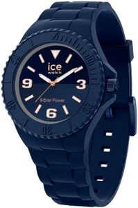 ICE-WATCH - Ice Generation Solar Blue Rg - Montre Bleue pour Homme avec Bracelet en Silicone - 020632 (Large)