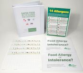 Safer Food Better Business for Caterers 2024 Ring Binder/Folder & 13 Month Diary & Fridge Temperature Records + 4 Allergen Charts & 3 Signs Completely updated Spring 2024