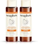 Soapbox Collagen Shampoo & Conditioner, For Dry, Fine or Thin Hair, Strengthening with Collagen & Peptides for Fuller Looking Hair, 16oz Each (Pack of 2)