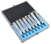 Accusize Industrial Tools 1/2'' 8 Pc H.S.S. Tool Bit Set, Pre-Ground for Turning and Facing Work, 2662-2004