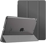 MoKo Case Fit New iPad 9th Generation 2021/8th Generation 2020/7th Gen 2019, iPad 10.2 - Slim Smart Shell Stand Cover with Translucent Frosted Back Protector, Space Gray(Auto Wake/Sleep)