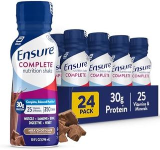 Ensure COMPLETE Milk Chocolate Nutritional Shake | Complete, Balanced Meal Replacement | Ready To Drink | 30g Protein, 27 Vitamins & Minerals | 10 fl oz -24 Pack