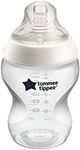 Tommee Tippee Closer to Nature Newborn Baby Bottle, Slow Flow Breast-Like Teat with Anti-Colic Valve, 260ml, Pack of 1, 0 Months and up