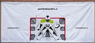 Winnwell Hockey Garage Shooting Tarp - Foldable Street Hockey Goalie Pads - Training Equipment for Shooting Target Games