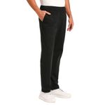 SaintX Men's Stretchable Pull-Up Casual Pants | Slant Pocket Chinos | Stylish Elastic Knitted Trousers (Slim Fit) Office or Party Joggers | Expandable Waistband (SAINTR06_Black_L)