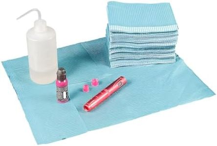 125 PCs Disposable Dental Bibs - MICEYA 3 Ply Waterproof Tattoo Bib Sheets 13" x 18" for Patients - Dentist or Medical Tray Cover, Nail Table Cover & Tattoo Tray Covers Supplies