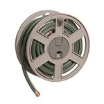 Suncast SWA100 100-Foot Garden Hose Capacity Wall-Mounted Sidetracker Hose Reel, Taupe