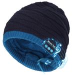 SIVITICK Bluetooth Beanie Hat Mens Gifts with Headphones Christmas Stocking Fillers for Dad Teenagers Winter Knitted Music Cap with Built-in Stereo Speakers & Mic Cool Tech Gadgets Gifts Boys Girls