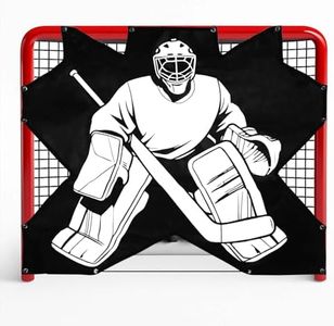 Ice Hockey Target - 72x48 inches Durable Quick Install PVC Goalie for Shotting Accuracy Training Skill Development Suit Indoor Outdoor All Weather - for Youth Adults with 7 Hole - 1 Piece