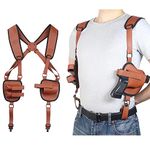 ACEXIER Tactical Concealed Gun Holster Military Leather Underarm Hidden Shoulder Holster Right Hand Pistol G1ock 17 19 Hunting Gun Bag