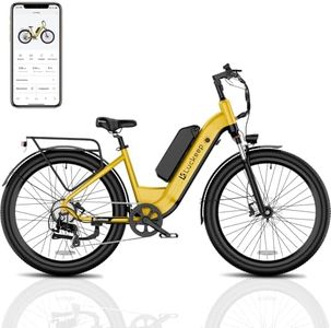 Luckeep Electric Bike for Adults 1200W Peak Motor 48V 40AH Removable Battery 28MPH 160Miles 26 Step-Thru EBike with Torque Sensor, APP Control Dual Hydraulic Brake UL 2849 Commuter Ebikes 8-Speed