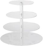 HEKOBAG Acrylic Cupcake Stand, Clea