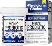 Physician's Choice Probiotics for Men - 70 Billion CFU - 8 Strains - Selenium & Prebiotics - Supports Digestive Health, Microbiome, Colon, & Immune Health - Advanced Men's Probiotic - 15ct Sample Size