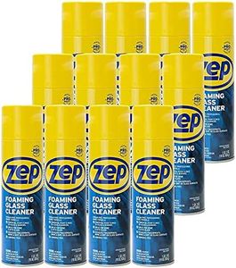 Zep Foaming Glass Cleaner - 19 oz (Case of 12) ZUFGC19 - Streak-Free Professional Grade Formula that Dissolves Dirt, Fingerprints and Grime on Glass, Mirrors, Windows and Plexiglas in Home, Business,