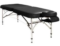 Porta-Lite Delta I Professional Massage Table: Lightweight and Portable. 10.3kg (23lbs). 25" (63.5cm) Wide [Black]