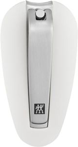 ZWILLING Nail Clippers (With Nail Catcher Box, Strong Leverage, Slightly Curved Precise Cut), Premium, White, 65 mm