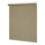HOTSOON Blackout Roller Blinds for Window,Cross Stitch Cordless Roller Shades,Thermal Insulation UV Protection Fabrics,Window Shades for Home Office Door Easy to Install,Brown,41.5" W x 68" H.