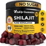 VitaUp Himalayan Shilajit Gummies for Men & Women 1000mg - Pure Shilajit for Men Gummies - Sugar Free Gummy Supplements with Fulvic Acid - Healthy Aging, Immune & Energy Support - 60 Count