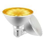 Familite LED Bug Light Bulbs, 1900K Yellow Outdoor PAR30 Flood Lights, Dusk to Dawn Auto On/Off Porch Lights, Waterproof, Replace up to 100W for Garage Hallway Yard Porch, 2 Pack (1900K Amber)