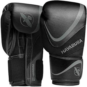 Hayabusa H5 Boxing Gloves for Men and Women - Black/Grey, 14 oz