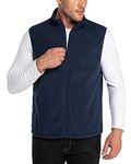 33,000ft Men's Fleece Gilet Lightweight Sleeveless Vest Jacket Warm Outerwear Golf Gilets With Zippered Pockets Purple blue M