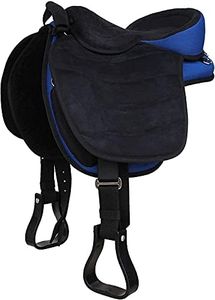 HORSE SADDLERY IMPEX Soft Western Bareback Synthetic Treeless Horse Saddle Pleasure Trail, Size 14 to 18 inches Seat Available (15.5)