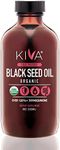 Kiva Black Seed Oil - Organic, Cold-pressed and RAW - 8-Ounce (GLASS BOTTLE)