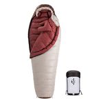 Naturehike Snowbird Mummy Down Sleeping Bag Ultralight Duck Down Warm Sleeping Bag For Outdoor Camping Hiking (Brown 560G)