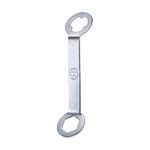 HARFINGTON Track Spikes Wrench Dual Interface Aluminum Non-Slip Shoes Adjustment Tool for M5 Soccer Shoes, Silver Tone